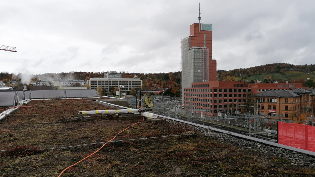 Geodätische Überwachungsmessung Esseareal in Winterthur. ING PLUS Fotos Geodätische Überwachungsmessung Esseareal in Winterthur. ING PLUS