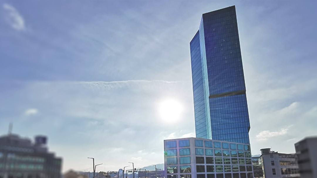 Prime Tower in Zürich, Gebäudeaufnahme und Vermessung. ING PLUS Prime Tower in Zürich, Gebäudeaufnahme und Vermessung. ING PLUS
