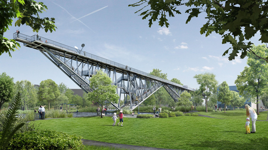 Technorama-Park Wunderbrücke Visualisierung. Quaint/ZVG Fotos Technorama-Park Wunderbrücke Visualisierung. Quaint/ZVG